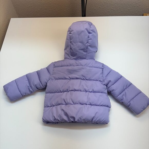The Children's Place Hooded Puffer Jacket Purple Toddler 2T - Picture 3 of 5